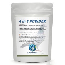 CuMed Pharma - 4 in 1 POWDER 100g - Salmonella - Coccidiosis - Canker - E. Coli - Racing Pigeons