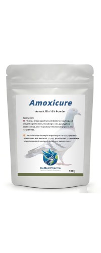 CuMed Pharma - Amoxicure 100gr - amoxicillin 10% - Racing Pigeons