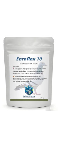 CuMed Pharma - Enroflox 10 100gr - Enrofloxacine 10% - broad-spectrum - Racing Pigeons