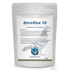 CuMed Pharma - Enroflox 10 100gr - Enrofloxacine 10% - broad-spectrum - Racing Pigeons