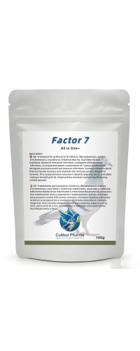 CuMed Pharma - Factor 7 All-in-One+ 100g – Broad Spectrum – Racing Pigeons