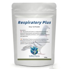 CuMed Pharma - Respiratory Plus 100g - Doxy-Tyl - Ornithosis - Respiratory tract - Racing Pigeons
