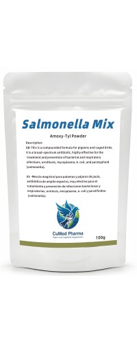 CuMed Pharma - Salmonella Mix 100gr - Amoxy-Tyl Powder - Racing Pigeons