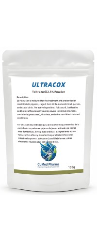 CuMed Pharma - Ultracox 100g - Toltrazuril - Coccidiosis - Racing Pigeons