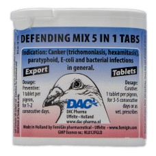 DAC - Defending Mix 5 in 1 - 50 tabs - broad spectrum - Racing Pigeons