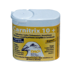 DAC - Carnitrix 10+ - 50 Tablets - Trichomoniasis - Canker - Racing Pigeons