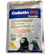 Colistin Sulfate 5% Powder 100gr - E-coli - Salmonella - Racing Pigeons