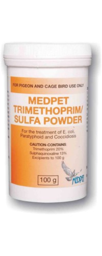 Medpet - Trimethoprim Sulfa 100g - Intestinal infections - Racing Pigeons