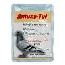 Amoxy-Tyl 100gr - ornithosis - paratyphoid - Treatment - Racing Pigeons