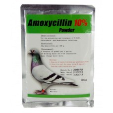 Amoxicillin 10% - 100g - E-Coli - Salmonella - Racing Pigeons