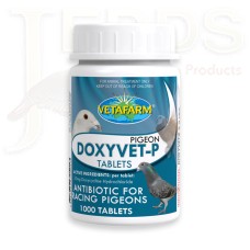 Vetafarm - Doxyvet-P - Colibacillosis - Chlamydia - 100 tablets - Racing Pigeons