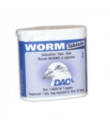 DAC - Worm Tabs 50 tablets - Roundworm - Tapeworm - Racing Pigeons  DAC - Worm Tabs 50 tablets - Roundworm - Tapeworm - Racing Pigeons